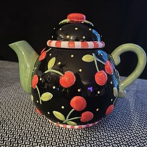 Mary Engelbreit Limited Addition Friendship Garden Cherry Teapot